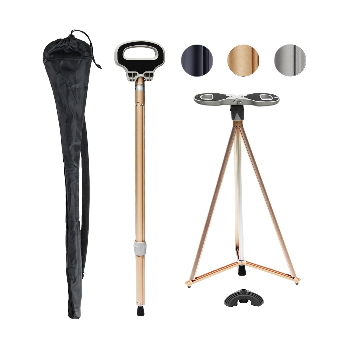 Walking Cane with Seat Folding Lightweight