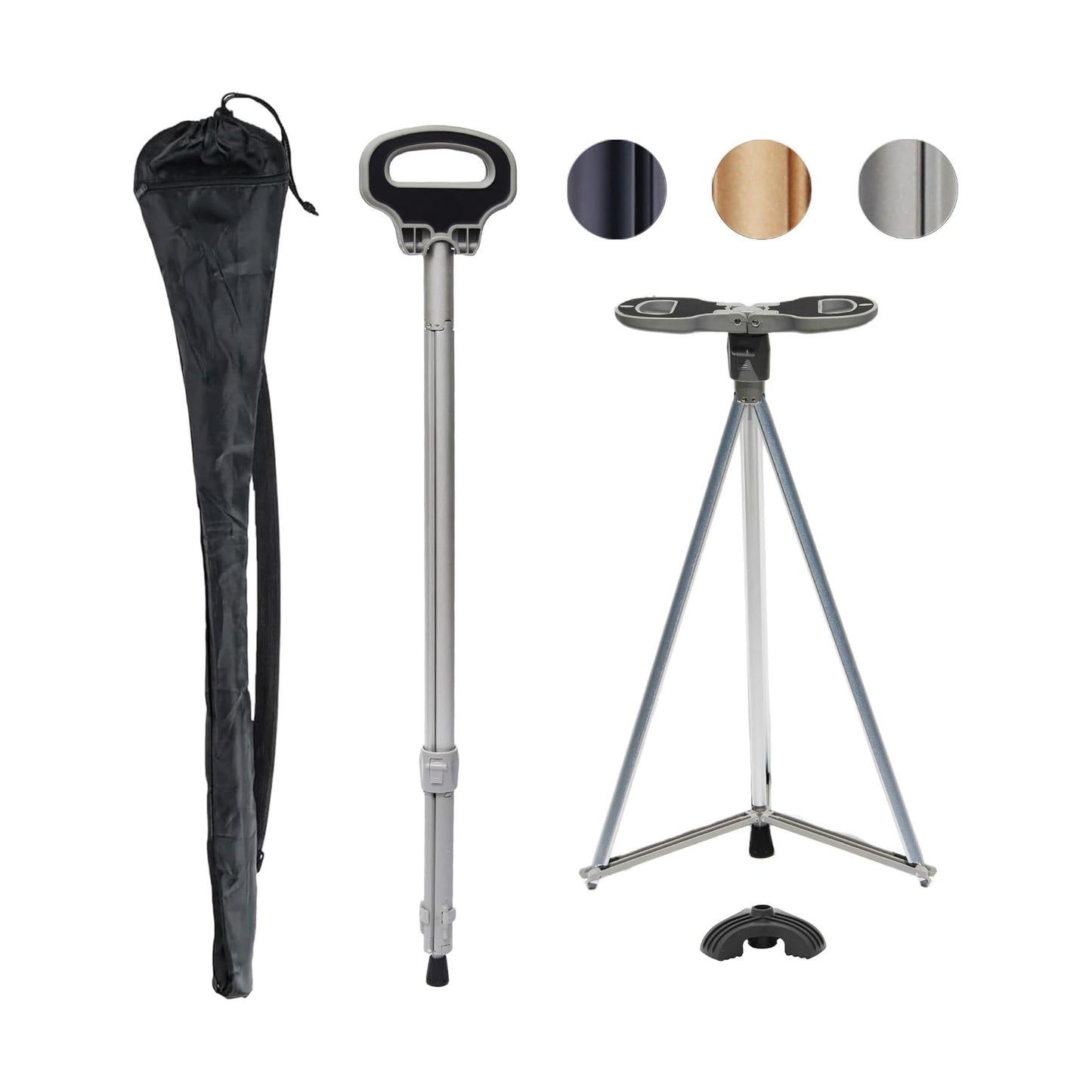Walking Cane with Seat Folding Lightweight